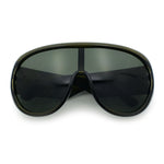 Goggle Style Oversized Shield XL Oversized Racer Plastic Sunglasses