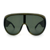 Goggle Style Oversized Shield XL Oversized Racer Plastic Sunglasses
