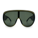 Goggle Style Oversized Shield XL Oversized Racer Plastic Sunglasses