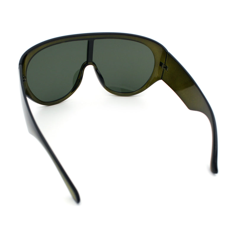 Goggle Style Oversized Shield XL Oversized Racer Plastic Sunglasses