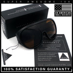 Goggle Style Oversized Shield XL Oversized Racer Plastic Sunglasses