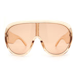 Goggle Style Oversized Shield XL Oversized Racer Plastic Sunglasses