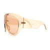 Goggle Style Oversized Shield XL Oversized Racer Plastic Sunglasses