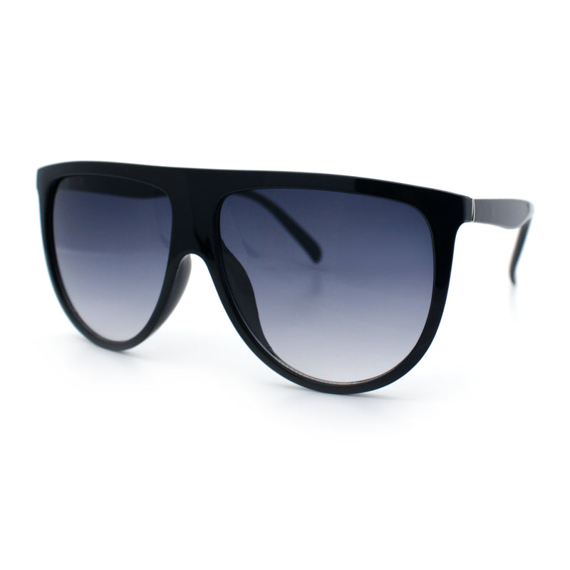 Classic Oversized Flat Top Oversized Thin Plastic Racer Fashion Sunglasses