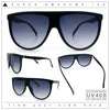 Classic Oversized Flat Top Oversized Thin Plastic Racer Fashion Sunglasses