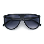Classic Oversized Flat Top Oversized Thin Plastic Racer Fashion Sunglasses