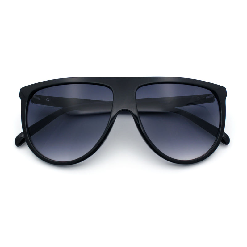 Classic Oversized Flat Top Oversized Thin Plastic Racer Fashion Sunglasses