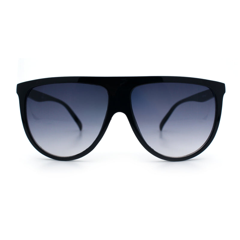 Classic Oversized Flat Top Oversized Thin Plastic Racer Fashion Sunglasses