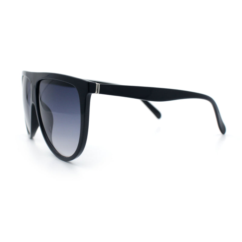Classic Oversized Flat Top Oversized Thin Plastic Racer Fashion Sunglasses