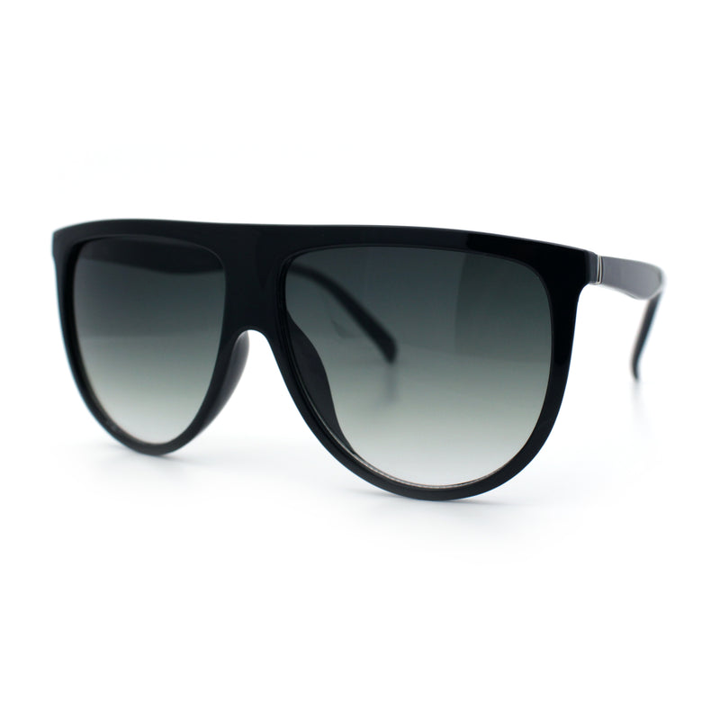 Classic Oversized Flat Top Oversized Thin Plastic Racer Fashion Sunglasses