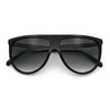 Classic Oversized Flat Top Oversized Thin Plastic Racer Fashion Sunglasses