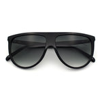 Classic Oversized Flat Top Oversized Thin Plastic Racer Fashion Sunglasses