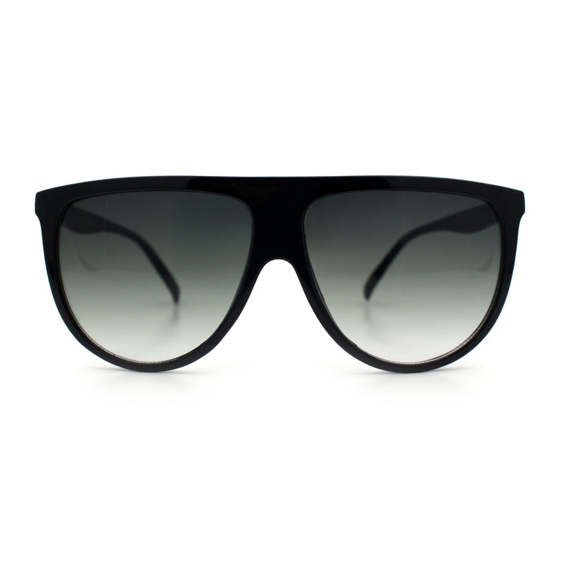 Classic Oversized Flat Top Oversized Thin Plastic Racer Fashion Sunglasses