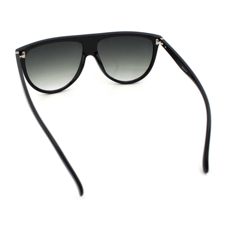 Classic Oversized Flat Top Oversized Thin Plastic Racer Fashion Sunglasses