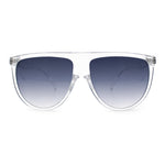 Classic Oversized Flat Top Oversized Thin Plastic Racer Fashion Sunglasses