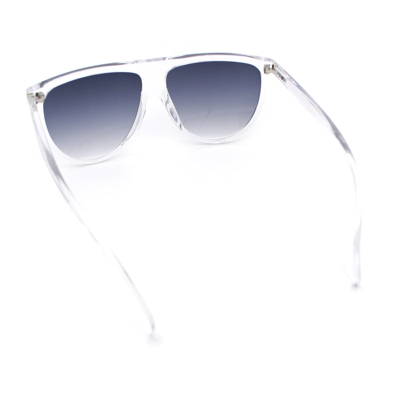 Classic Oversized Flat Top Oversized Thin Plastic Racer Fashion Sunglasses