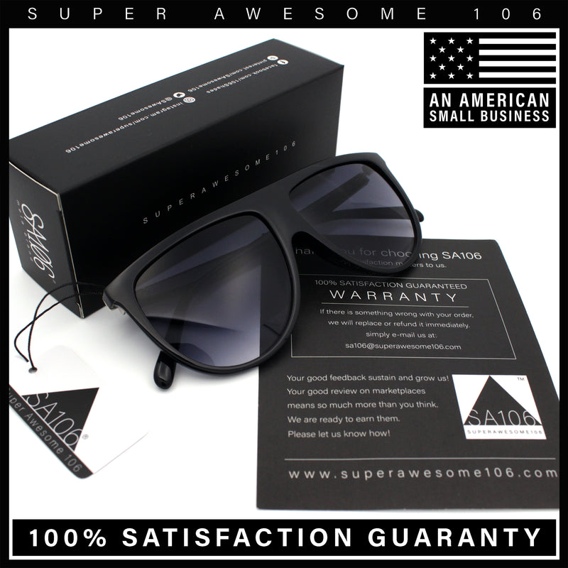 Classic Oversized Flat Top Oversized Thin Plastic Racer Fashion Sunglasses