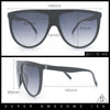 Classic Oversized Flat Top Oversized Thin Plastic Racer Fashion Sunglasses