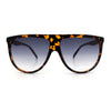 Classic Oversized Flat Top Oversized Thin Plastic Racer Fashion Sunglasses