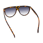 Classic Oversized Flat Top Oversized Thin Plastic Racer Fashion Sunglasses
