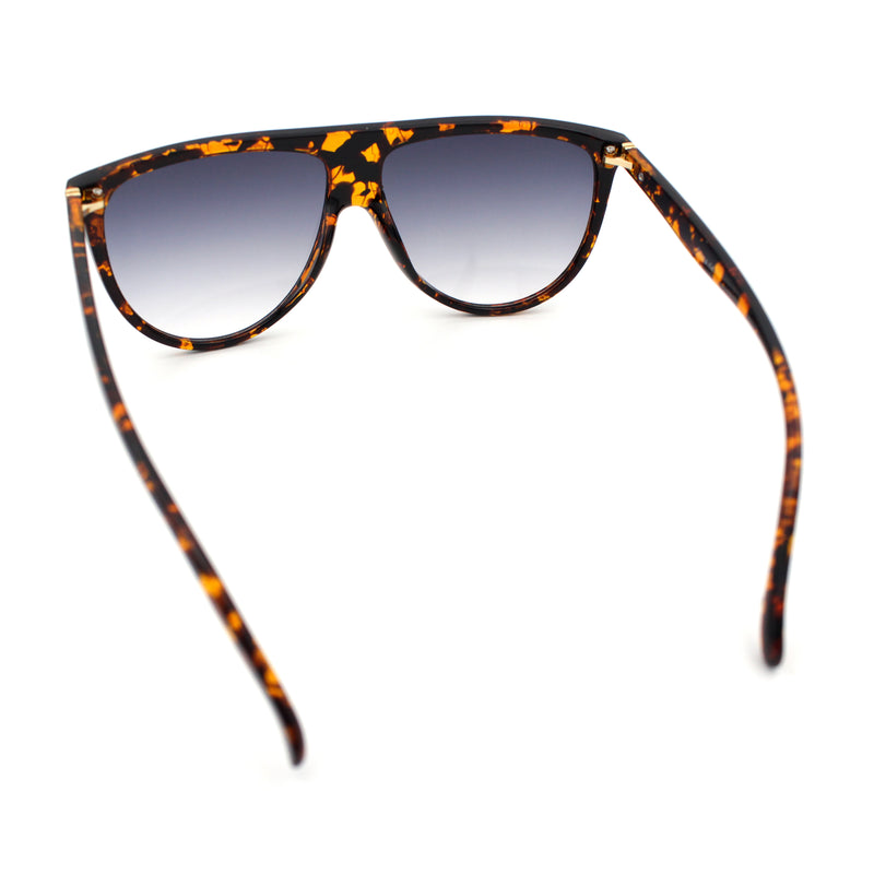 Classic Oversized Flat Top Oversized Thin Plastic Racer Fashion Sunglasses