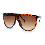 Classic Oversized Flat Top Oversized Thin Plastic Racer Fashion Sunglasses