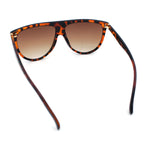 Classic Oversized Flat Top Oversized Thin Plastic Racer Fashion Sunglasses