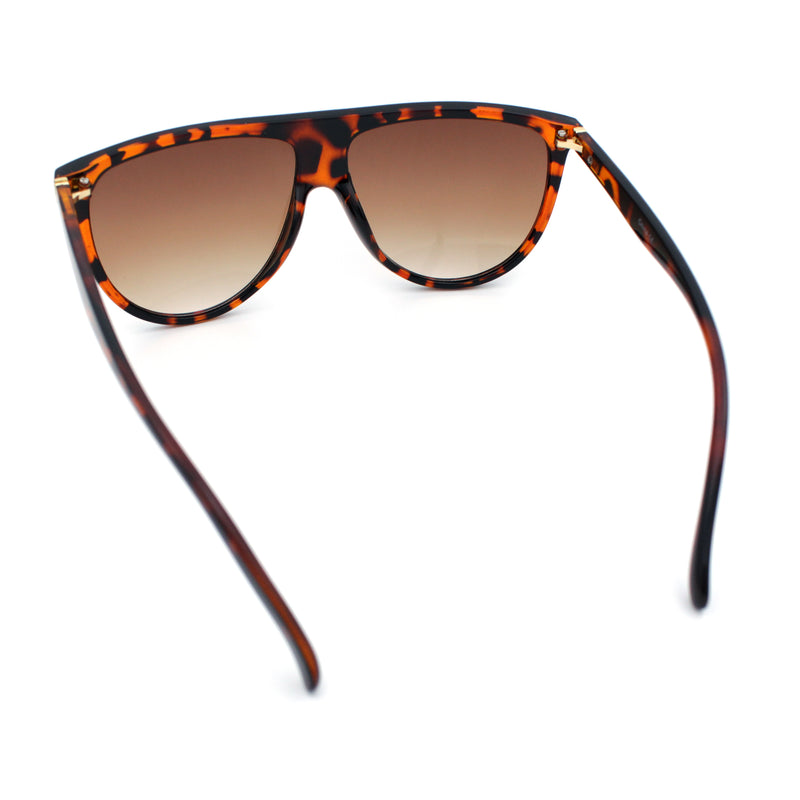 Classic Oversized Flat Top Oversized Thin Plastic Racer Fashion Sunglasses