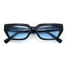 Womens Classic Mod Rectangular Cat Eye Plastic Fashion Sunglasses