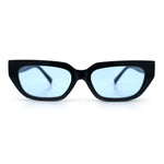 Womens Classic Mod Rectangular Cat Eye Plastic Fashion Sunglasses