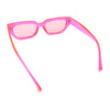 Womens Classic Mod Rectangular Cat Eye Plastic Fashion Sunglasses