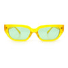 Womens Classic Mod Rectangular Cat Eye Plastic Fashion Sunglasses