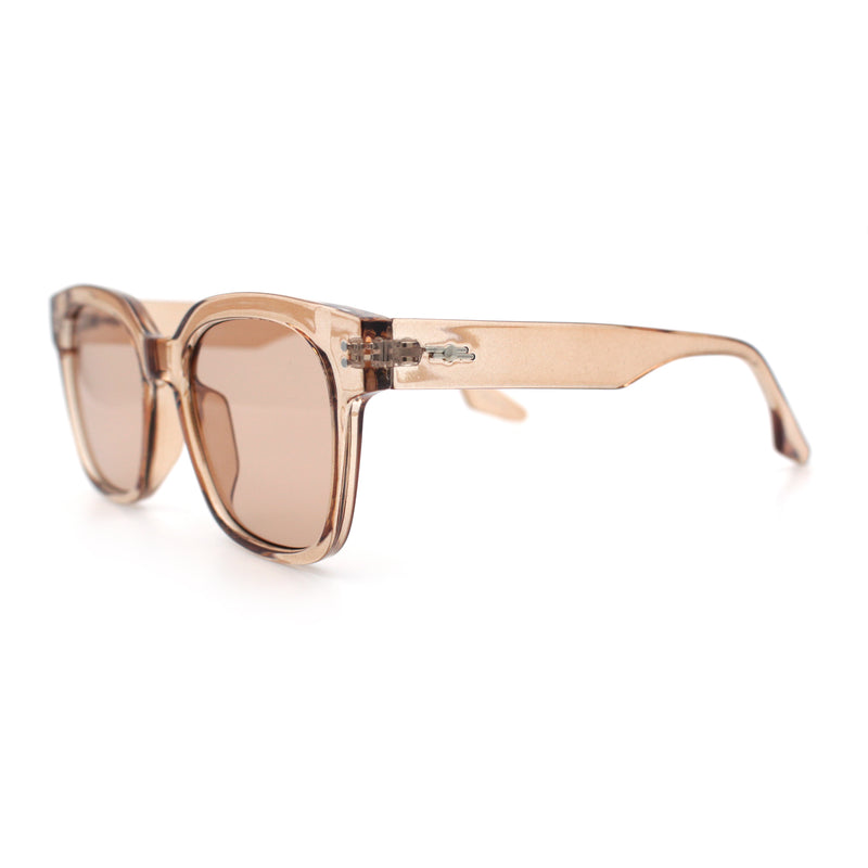 Womens Fun Pop Color Oversized Horn Rim Retro Plastic Fashion Sunglasses