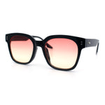 Womens Fun Pop Color Oversized Horn Rim Retro Plastic Fashion Sunglasses