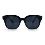 Womens Fun Pop Color Oversized Horn Rim Retro Plastic Fashion Sunglasses