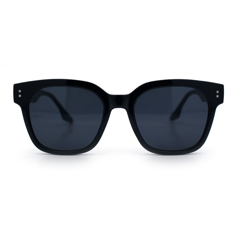 Womens Fun Pop Color Oversized Horn Rim Retro Plastic Fashion Sunglasses