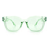 Womens Fun Pop Color Oversized Horn Rim Retro Plastic Fashion Sunglasses