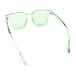 Womens Fun Pop Color Oversized Horn Rim Retro Plastic Fashion Sunglasses