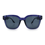 Womens Fun Pop Color Oversized Horn Rim Retro Plastic Fashion Sunglasses