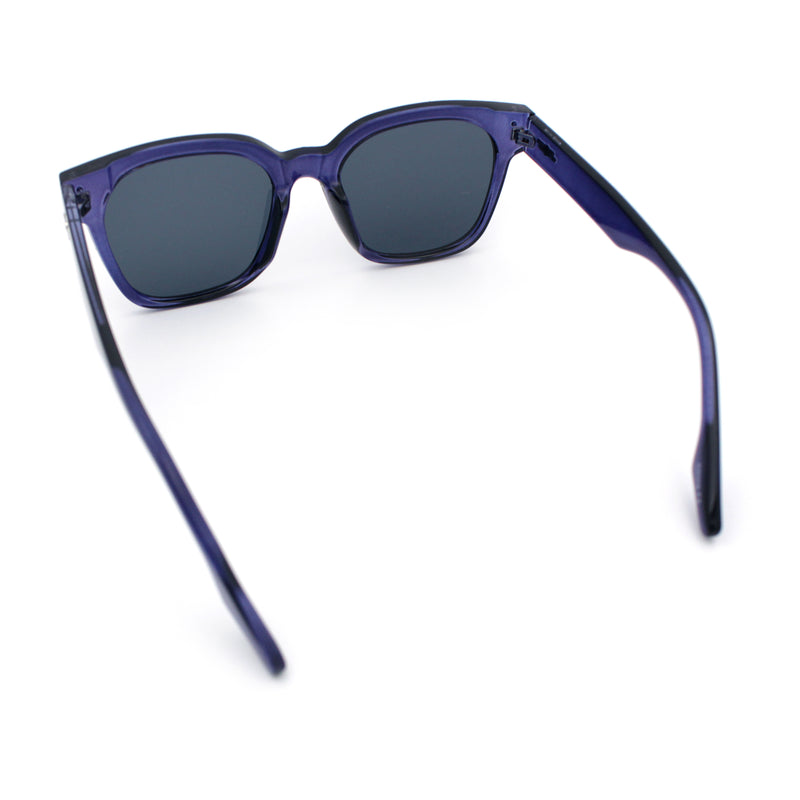 Womens Fun Pop Color Oversized Horn Rim Retro Plastic Fashion Sunglasses