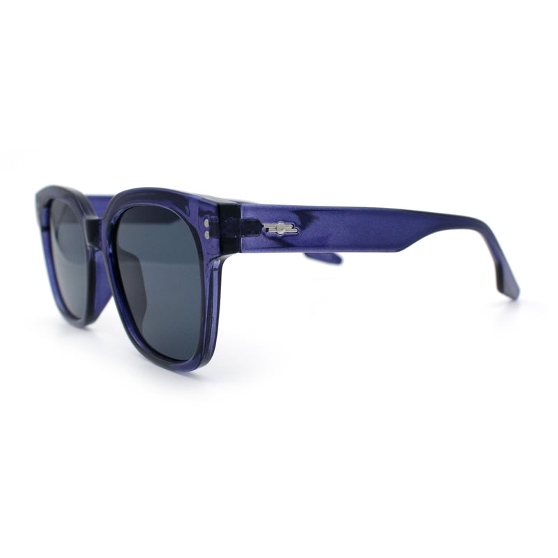 Womens Fun Pop Color Oversized Horn Rim Retro Plastic Fashion Sunglasses