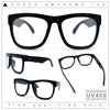 Classic Black Nerdy Thick Oversized Horn Rim Clear Lens Fashion Eyeglasses