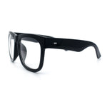 Classic Black Nerdy Thick Oversized Horn Rim Clear Lens Fashion Eyeglasses