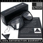 Classic Black Nerdy Thick Oversized Horn Rim Clear Lens Fashion Eyeglasses