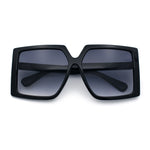 Womens Oversized Rectangular Butterfly Luxury Chic Plastic Sunglasses