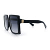 Womens Oversized Rectangular Butterfly Luxury Chic Plastic Sunglasses