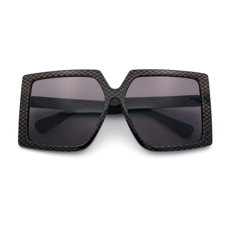 Womens Oversized Rectangular Butterfly Luxury Chic Plastic Sunglasses