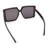 Womens Oversized Rectangular Butterfly Luxury Chic Plastic Sunglasses