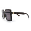 Womens Oversized Rectangular Butterfly Luxury Chic Plastic Sunglasses