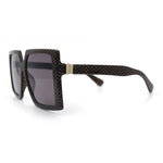 Womens Oversized Rectangular Butterfly Luxury Chic Plastic Sunglasses